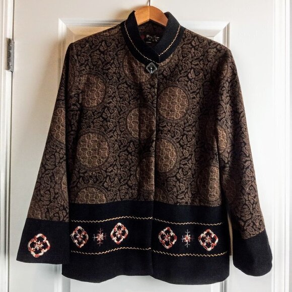 Chinese Embroidered Wool Jacket
